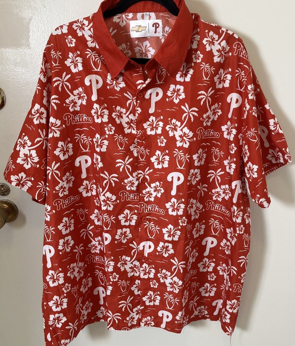 Phillies Hawaiian Aloha Shirt XXL Father’s Day Giveaway SGA MLB